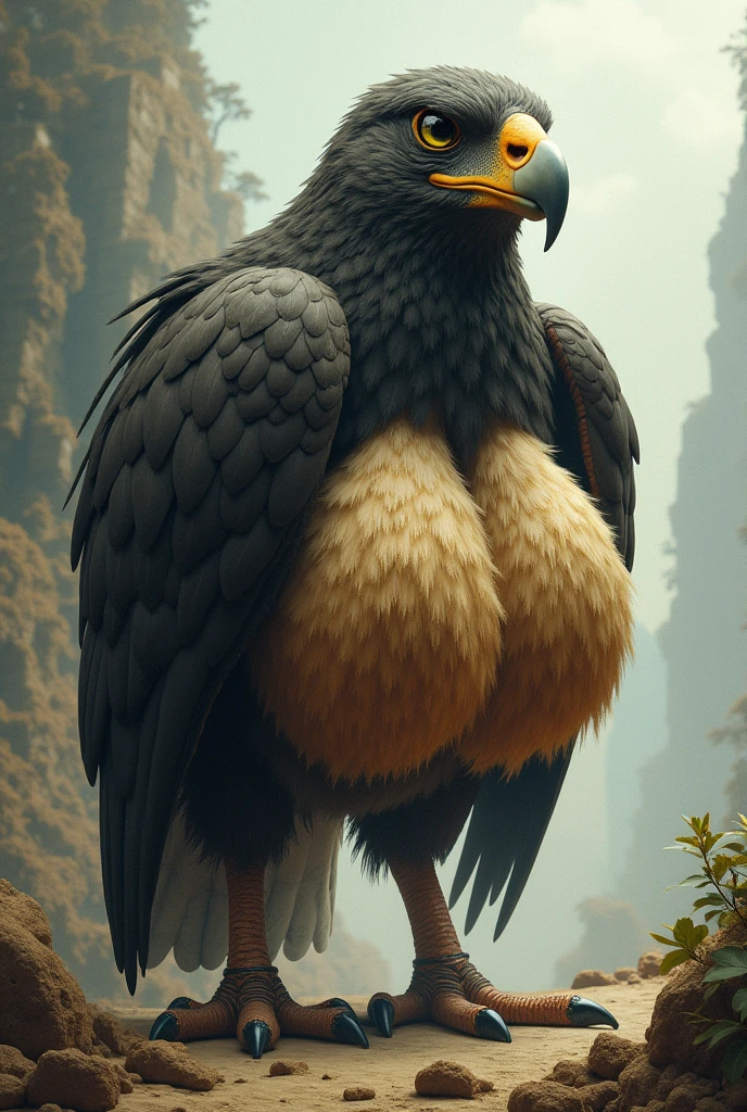 bird with large hairy testicles