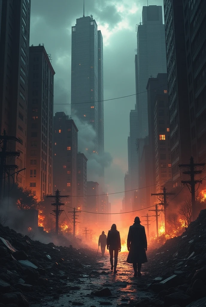 City destroyed in dark night