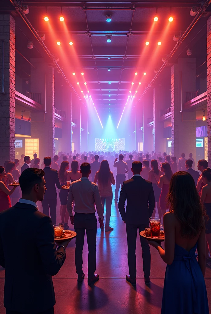 Announcement of the opening of a nightclub
