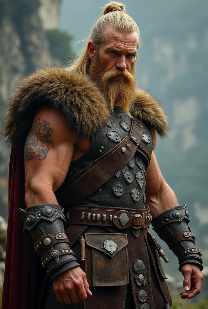 Viking réaliste, musclé, blond.et classe de haute qualité