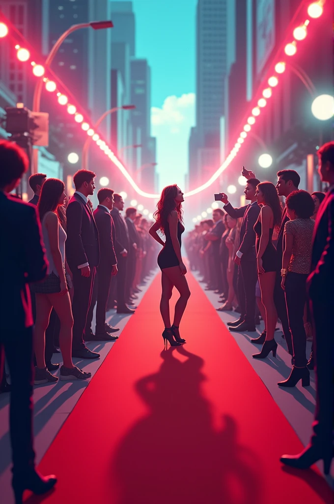 Tik tok and a red carpet
