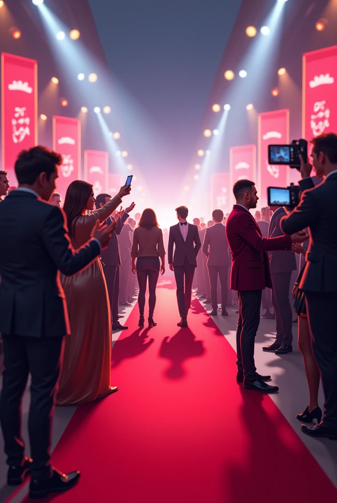 Tik tok and a red carpet
