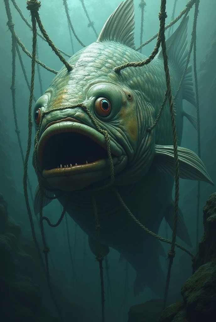 A big fish haunted on the net