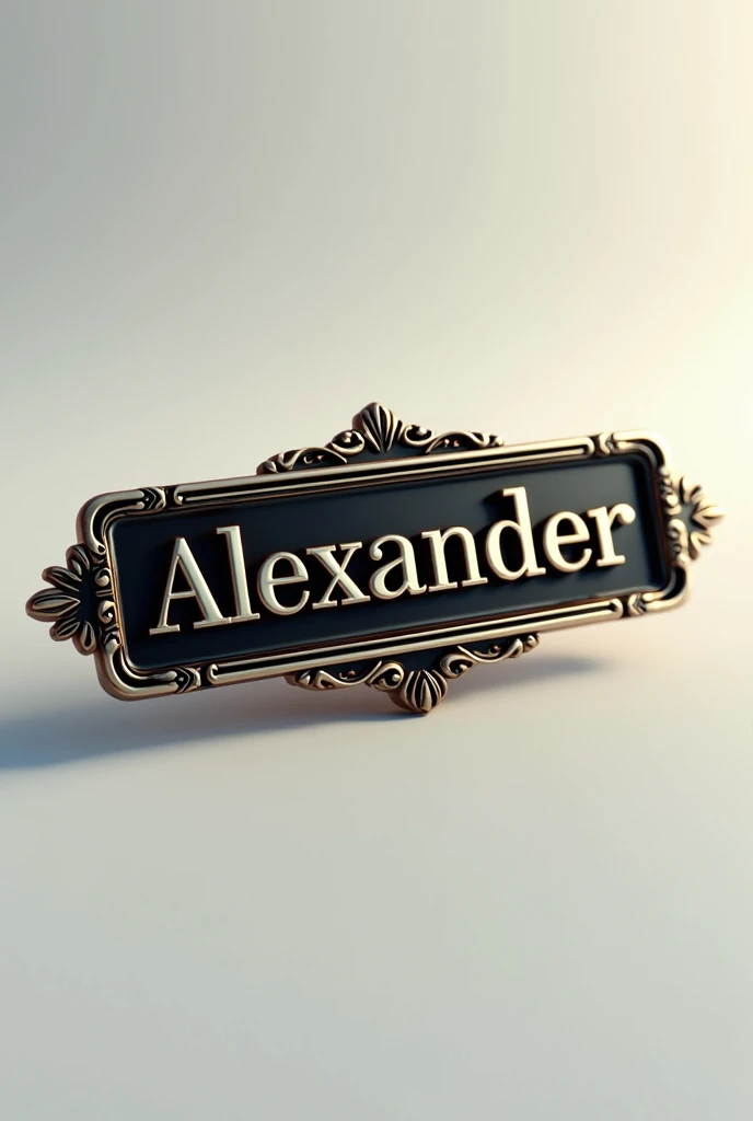 badge with the name alexander
