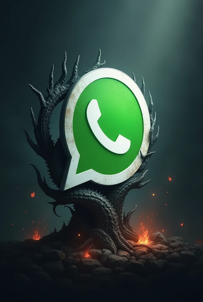 WhatsApp with a symbol alluding to The House of the Dragon.
