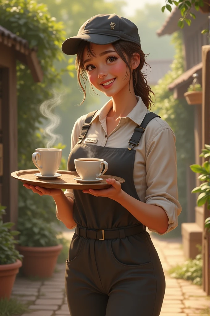 Uniform that carries coffee peasant love with name pleasure