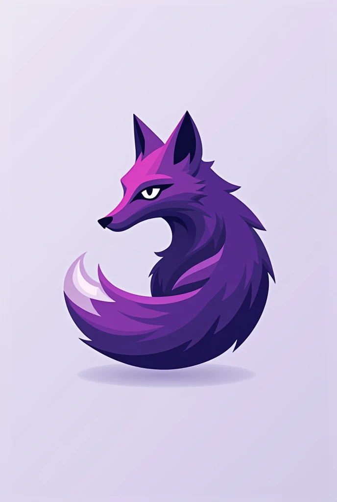 Logo, fox, violet