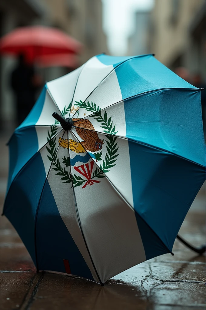 Umbrella with the coat of arms of Guatemala