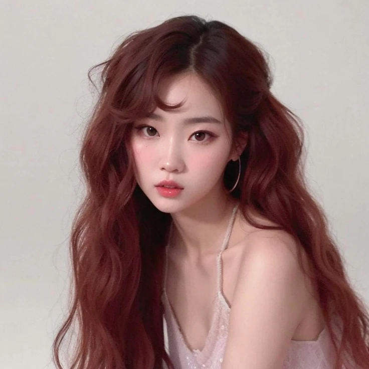 a close up of a woman wearing a white dress and a chokehold, linda mulher korean jovem, korean, Mulher sul-korean bonita, mulher korean jovem bonita, gorgeous chinese model, ulzzang, Mulher korean, beautiful asian girl, japanese goddess, white hime cut hairstyle, good young girl, cruel korean goth girl, Jaeyeon Nam, Jinyoung Canela, young adorable korean face