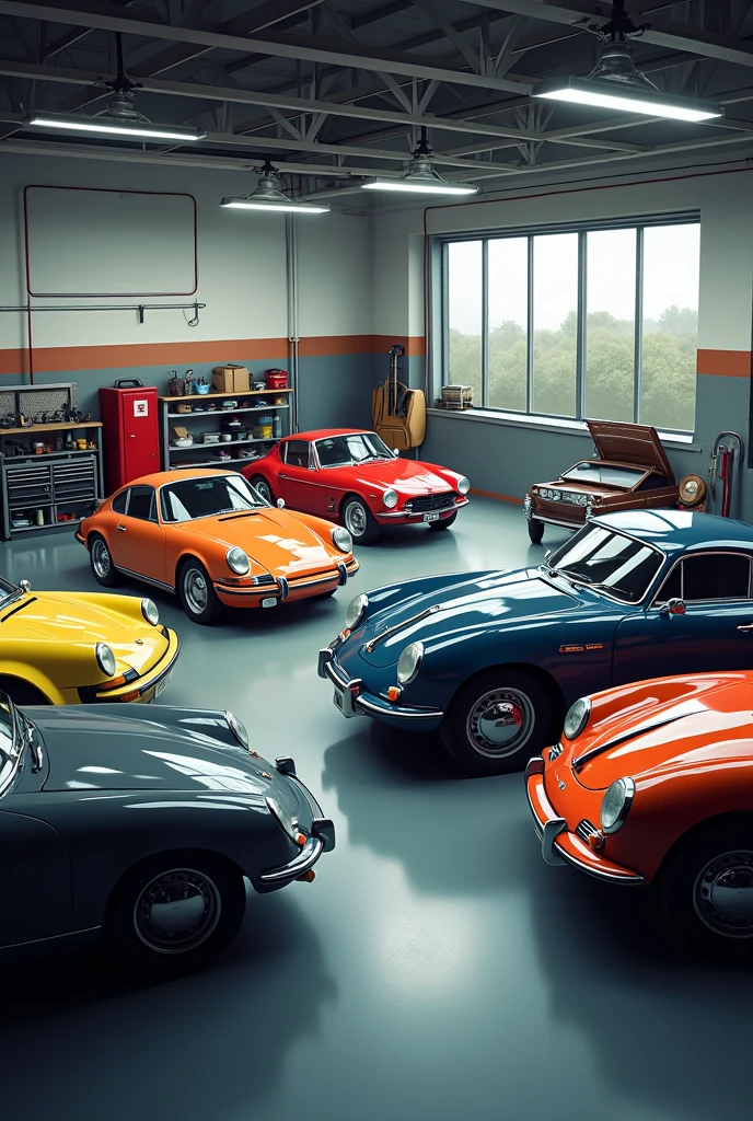 Cars in the garage