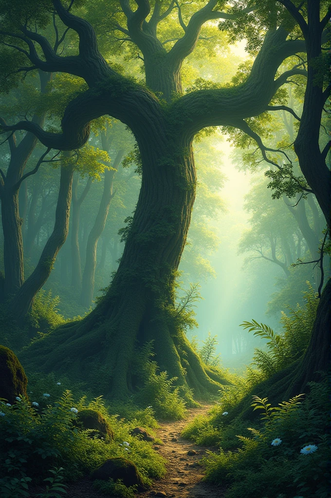Letter t forest theme