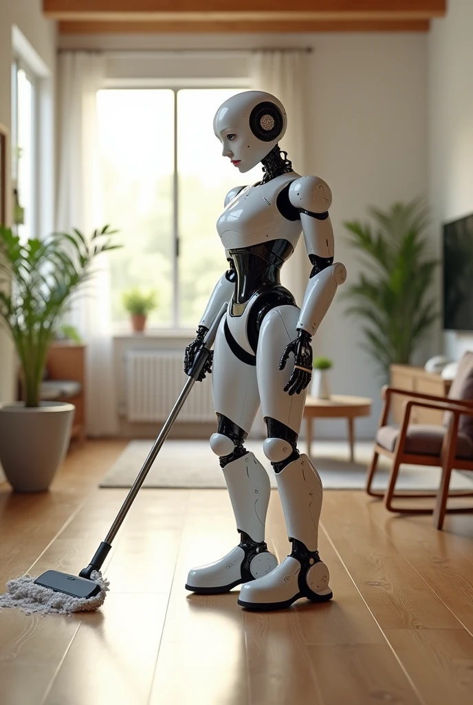 Robot cleaning the house