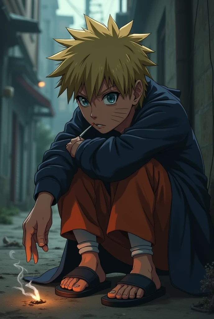 Naruto feet cigarette