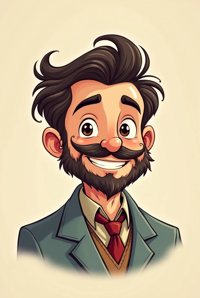 I want to create a logo for my YouTube channel which is about curiosities. Make a different character that is masculine and lovable and not weird 