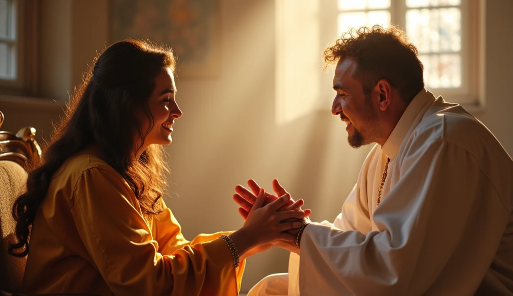 God blessing a person.