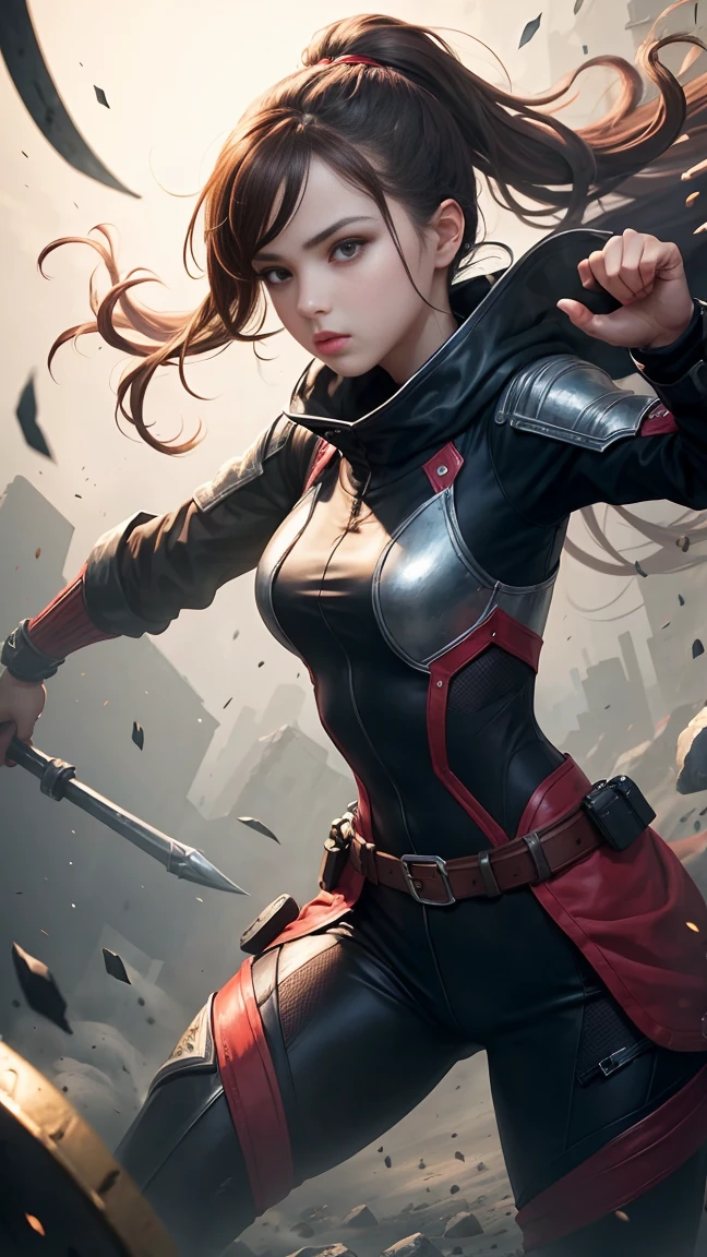 1girl, ready to fight, best art, high details , high quality, perfect , dynamic,