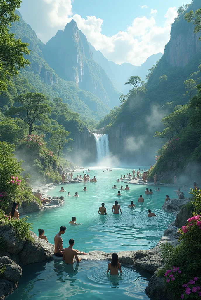 Abundant hot springs、Beautiful natural scenery、Enjoyable、hot spring、