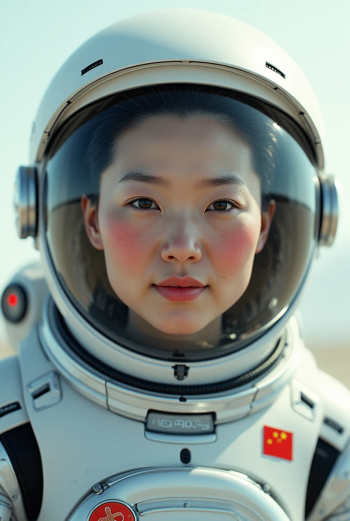Perfect Face , The same face、There is no difference, The Chinese President is wearing a space suit