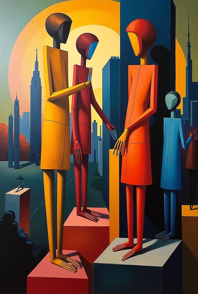 A painting based on the European avant-garde of the 1920s