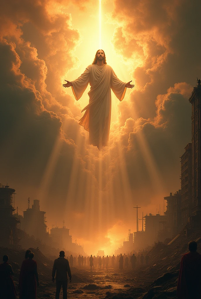 Image of the end of times with the return of Jesus