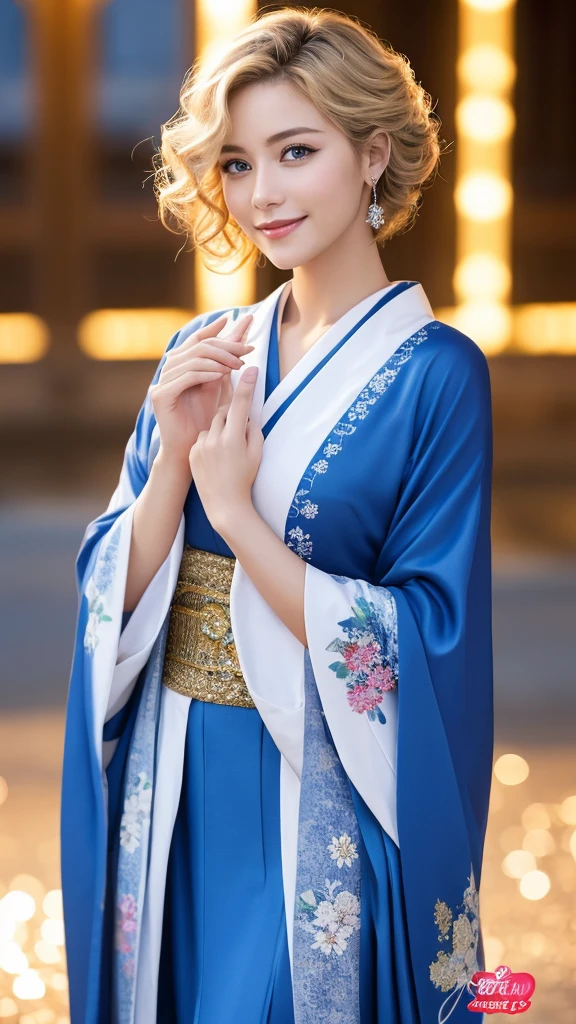 Gorgeous Japanese clothing、White Kimono、fireworks display、No peito、hair tied up、Full body image、Sexy face、short hair、 Looks full of desire、(((masterpiece)))、((best quality))、((超actual))、成熟したMiss、成熟したMiss、view、Very detailed、perfect hands、Finger details、fair and detailed eyes、Brown eyes、muscular body、Perfect charming eyes、Best image quality、Fine-grained image quality、fair、European, Miss, Miss Italian, Italian, Smile、blue eyes、jewelry, blue eyes, actual, High resolution, Soft Light,Hips up, glowing skin, (Detailed face),Full body tattoos、jewelry, , night, Blonde, curls, fair soldier, Attractive appearance, Smile, Perfect style, Perfect balance, Delicate skin, Embarrassed look