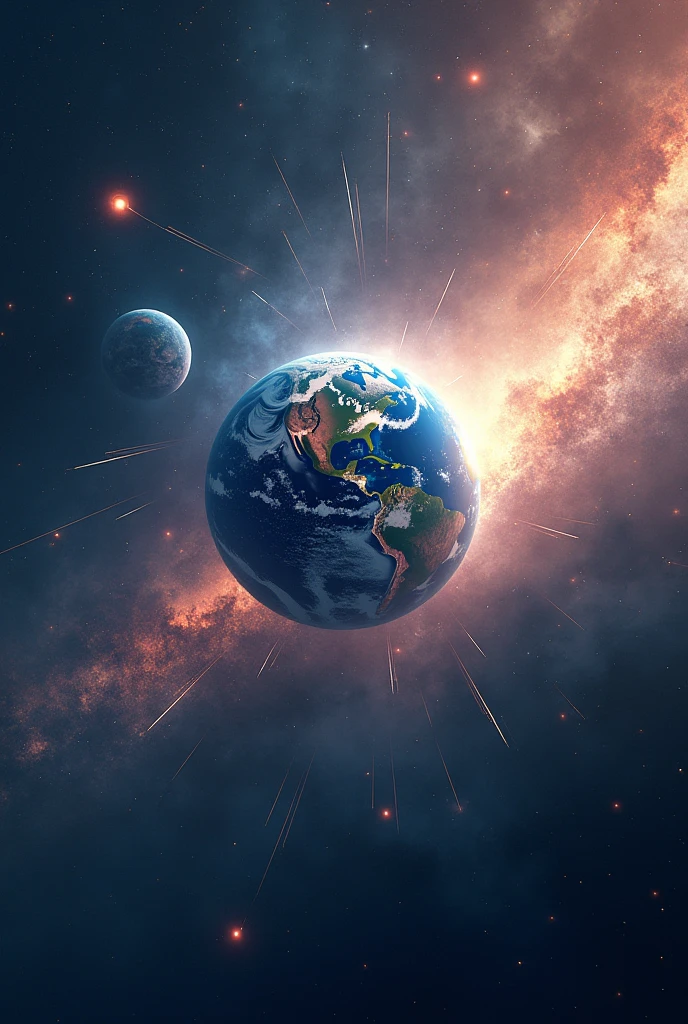 Planet Earth interstellar nature universe comets asteroids meteors nebulae cosmic dust hand of God