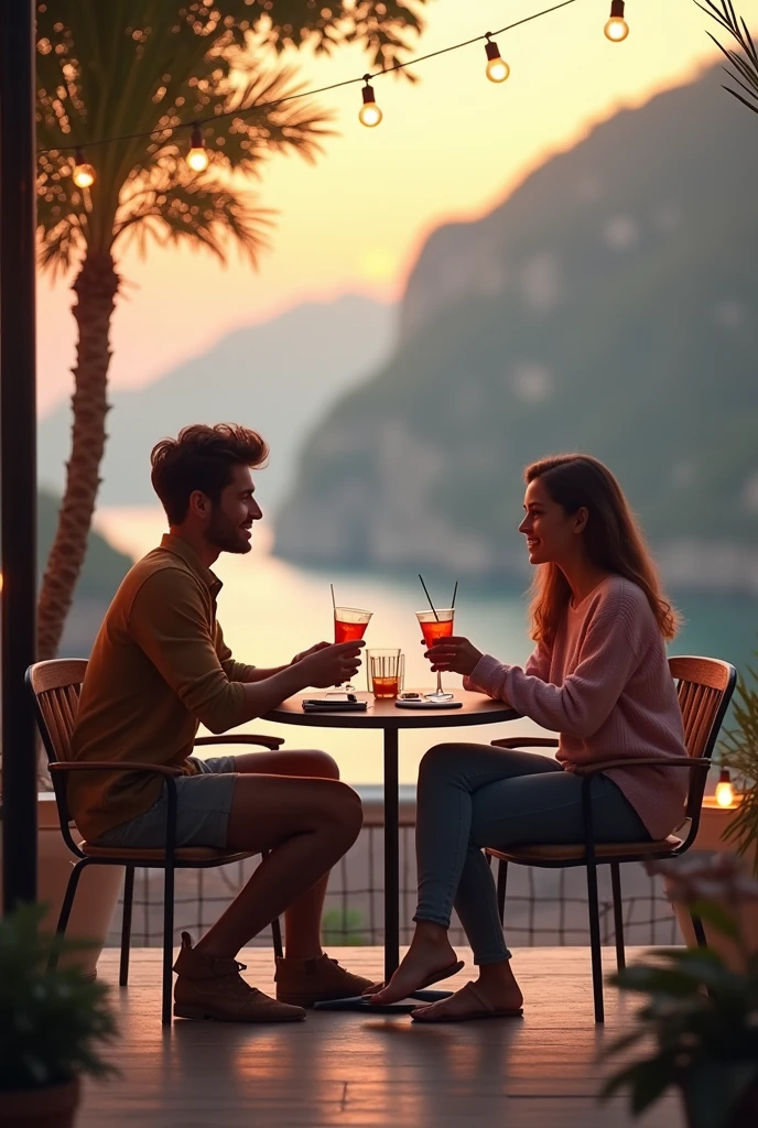 Models of photos to take with your friend on a terrace where we share a drink