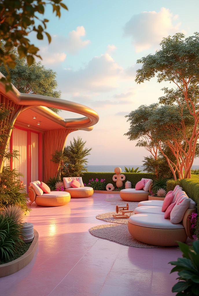 Design of a terrace based on the song "fantasy" by the artist Bazzi