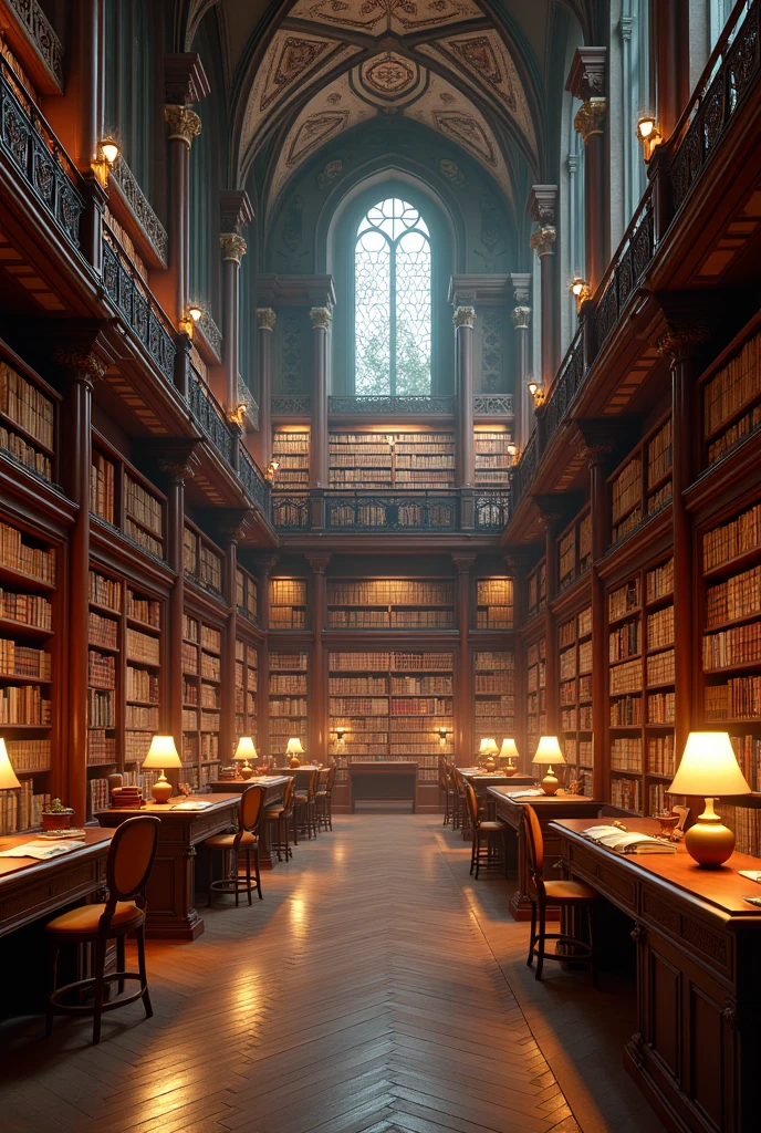 Background for a web page of a virtual library