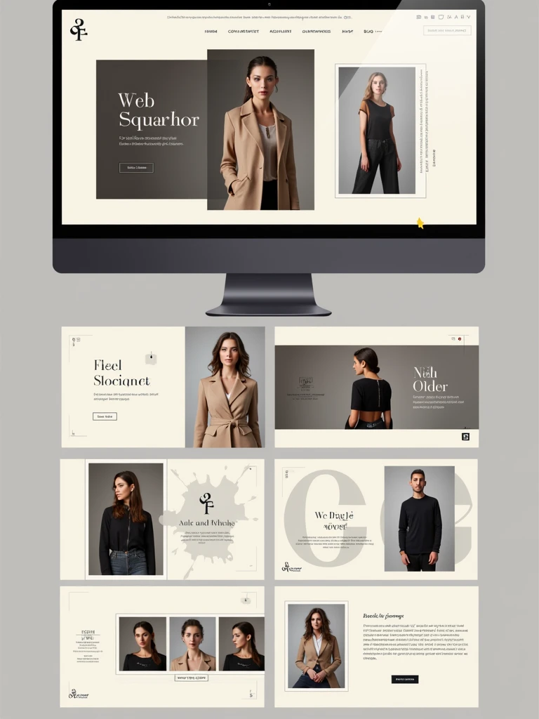create a carousel template idea for fashion