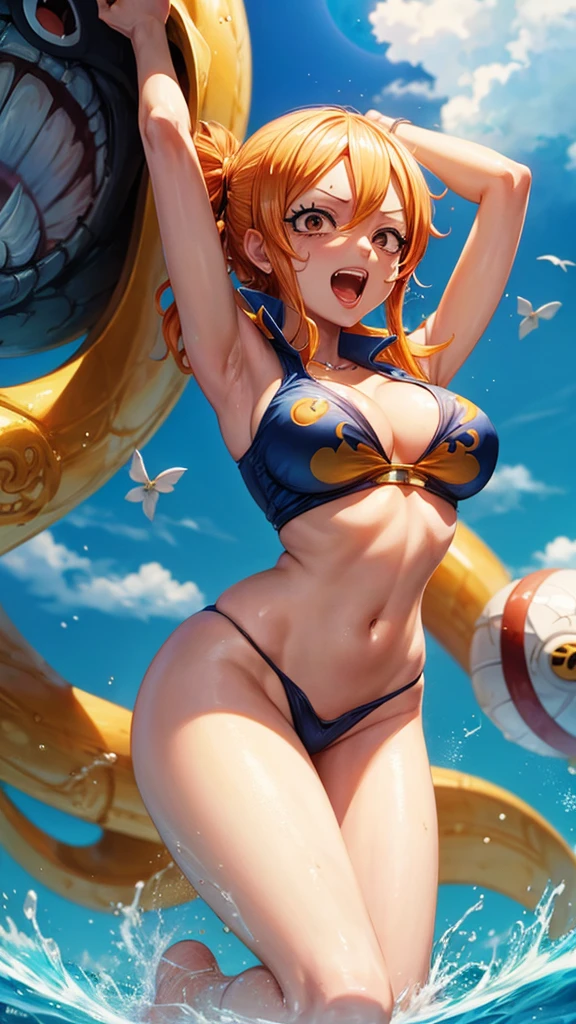 Nami of one piece ahegao