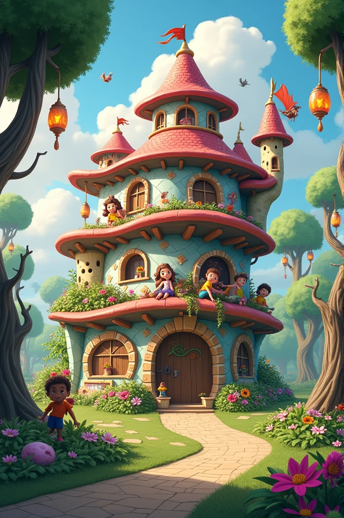 Two storey kindergarten related to fantasy