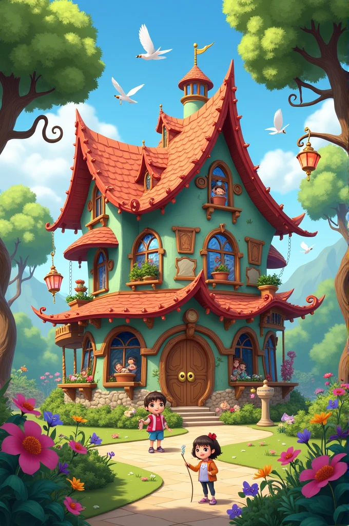 Two storey kindergarten related to fantasy 