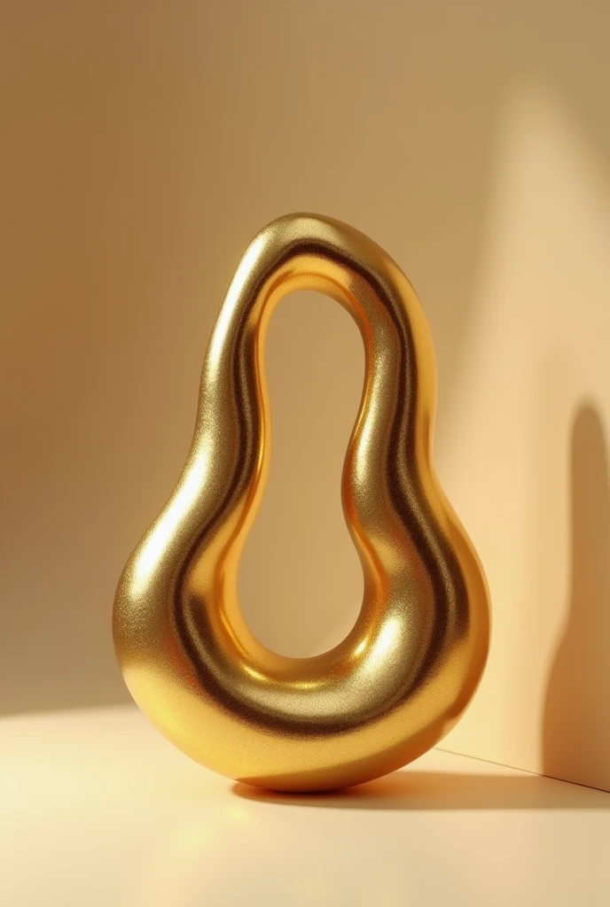 Create a large, smooth earring from organic gold