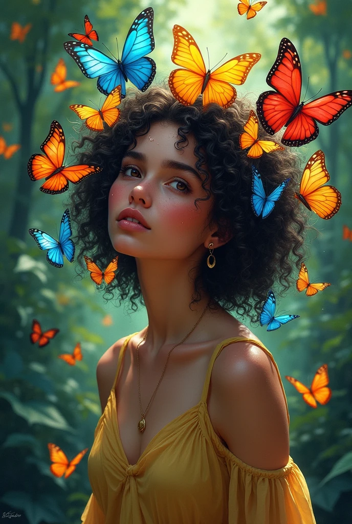 Name xavieris with colorful butterflies