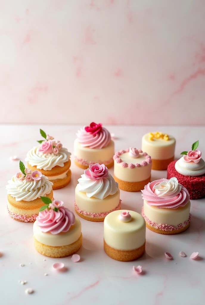Create 15 cakes for a woman or girl that don't have animated things