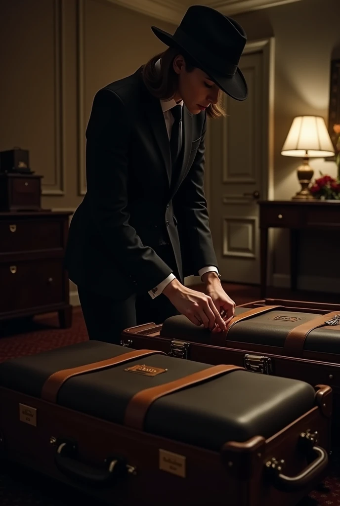 Image to hide that you are going on a trip with only your suitcases