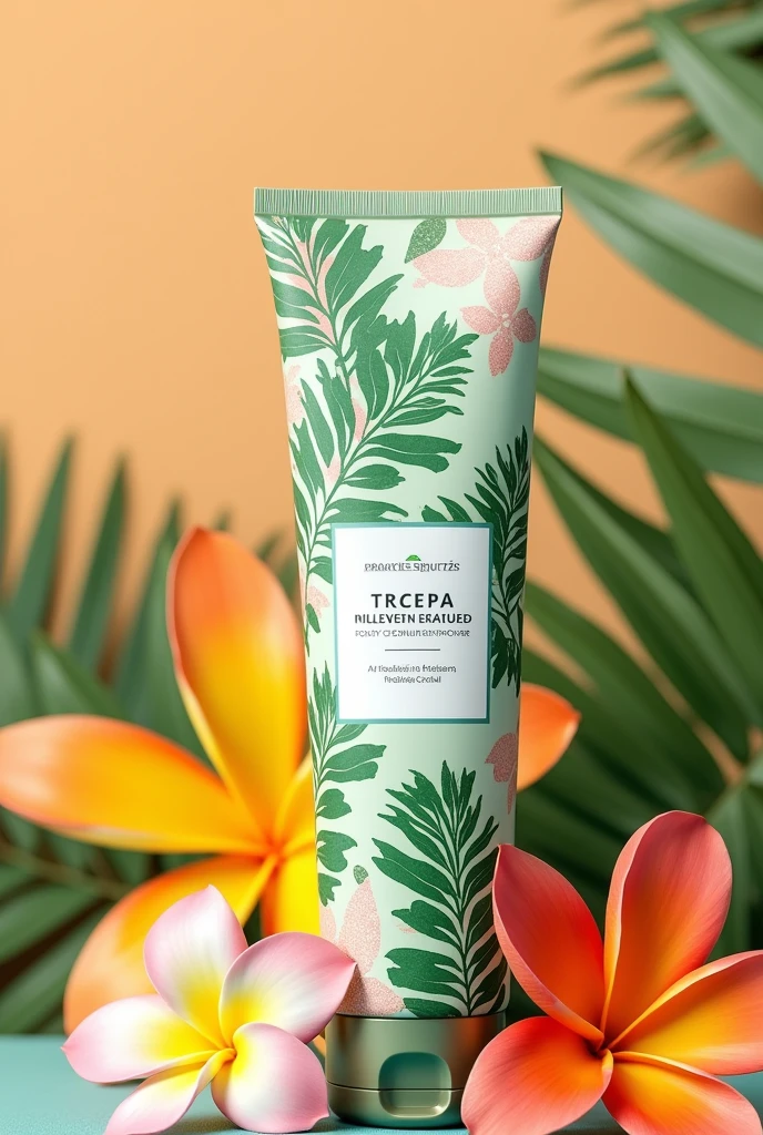 Create a makeup remover with tropical packaging