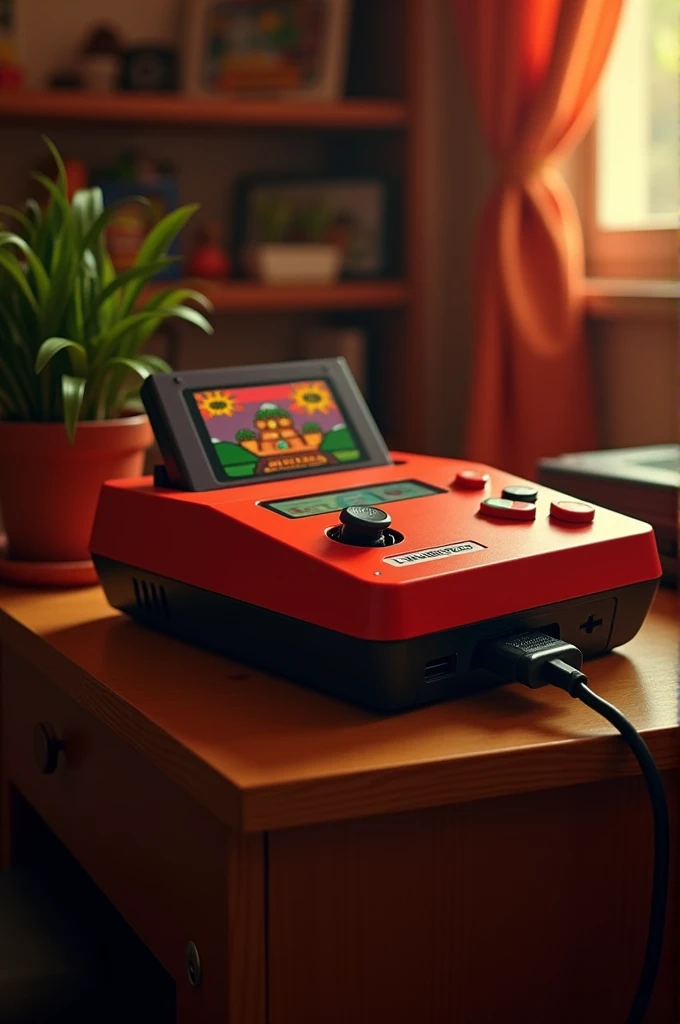A plugged in play console game