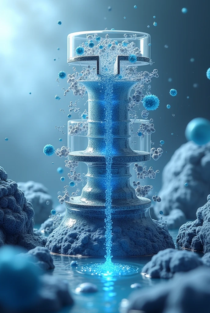 Water purification system at molecular level