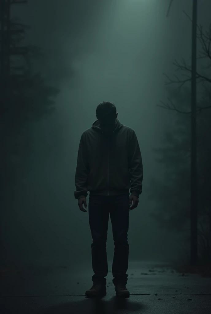 Man out of love, dark background and you can&#39;t see his face