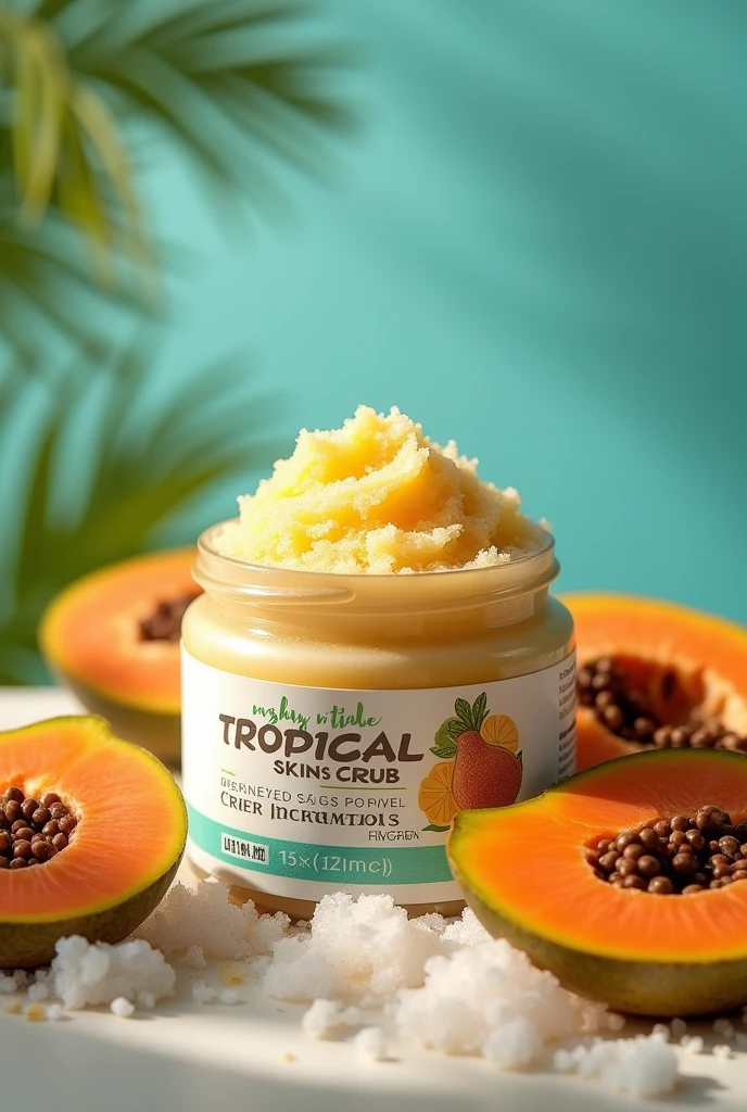 Create a tropical skin scrub
