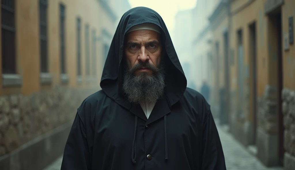 Hebrew person who fasts but continues to practice injustice or society selfishly, pretending to be Christian, 4k, realistic photographic image
blurred image background