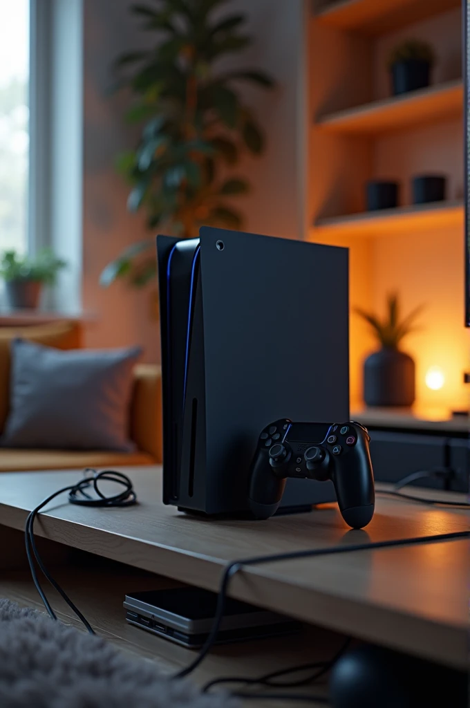 Plugged in game console 
