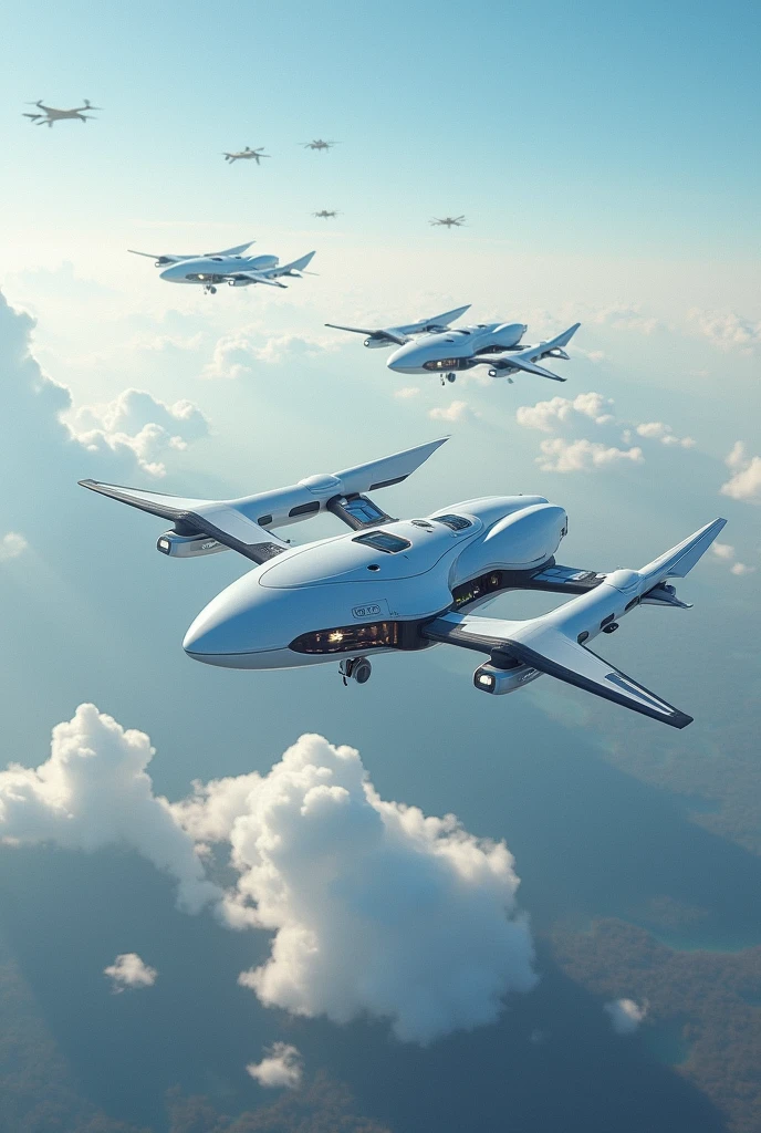 Drones for cleaning the atmosphere
