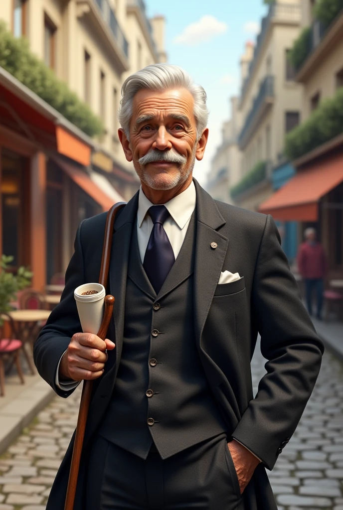 Generate a French senior citizen 