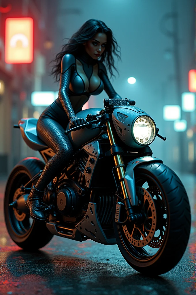 A motorcycle but with tits