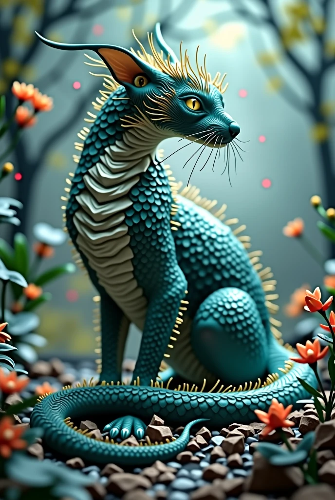 Cat crossed with snake