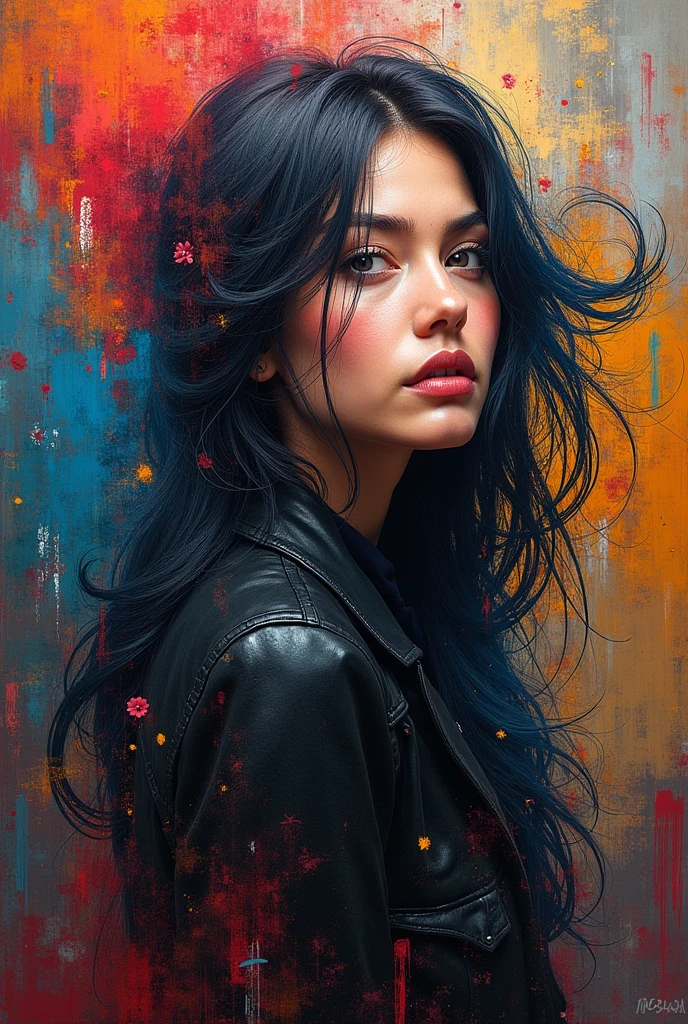 Oeuvre d'art unique et etrayant munie d'une Peinture accompagné de plusieurs couleurs avec une qualité d'image de 4K