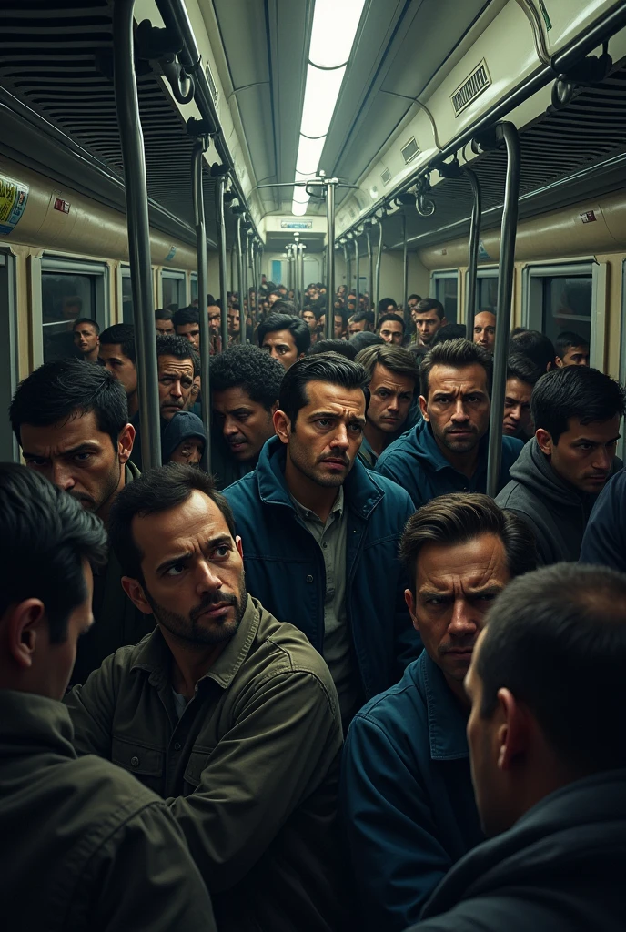 The Crowded Train
The train you're taking on your way from work is packed as usual. You are barely able to move and so can anyone else. Perhaps this is your opportunity to blow off some steam